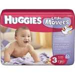 Huggies ® Little Movers Diapers for Kids Size 3, Jumbo - BG of 31 EA
