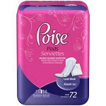 Poise Hourglass Shape Pads for Adult Incontinence Moderate Absorbency - BG of 54 EA