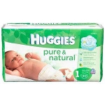 Huggies Pure and Natural Baby Diapers for Kids, Step 4 - BG of 120 EA
