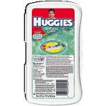 Huggies Natural Care  Baby Wipes for Skin Care Travel Pack Unscented, Aloe and Vitamin E, Re-sealable Refills and Travel Packs. - PK of 16 EA