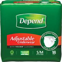 Depend ® Adjustable Super Plus Absorbency Underwear, Pull On Adult