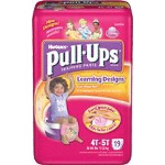 Pull-Ups Training Pants Pull Ons for Girls with Learning Design 4T/5T - PK of 19 EA