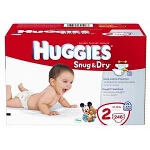 HUGGIES Snug & Dry Disposable Diapers for Kids Size 5 - BG of 27 EA