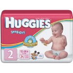HUGGIES Snug & Dry Diapers for Kids, Size 2 - PK of 34 EA