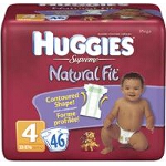 Huggies ® Supreme Diapers for Kids Size 4, 22 to 37 lb, Mega - BG of 46 EA