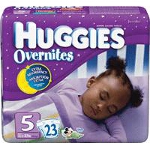 Huggies ® Overnite Diapers for Kids Size 5, Jumbo, Unique, Unisex - PK of 23 EA