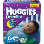 Huggies ® Overnite Diapers for Kids Size 6, Jumbo, Unique, Unisex - BG of 20 EA