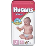 Huggies ® Snug and Dry Disposable Diapers for Kids Size 2, Unisex, Fits 12 lb to 18 lb - BG of 42 EA