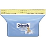 Cottonelle Flushable Moist Wipes for Skin Care Refill, Flushable, Alcohol-free - PK of 84 EA