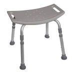 Deluxe K.D. Aluminum Bath Bench without Back, 400 lb Weight Capacity - 1 EA