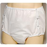 CareFor One Piece Snap-on Briefs, Adult Diapers with Water-proof Safety Pocket Large 38