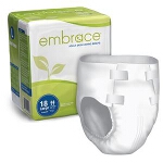 Embrace Ultimate-absorbency Briefs, Diapers with Leakage Barrier Large, 45