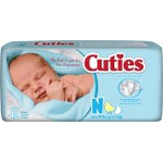 Prevail ® Cuties Baby Diapers for Kids Size Newborn, 10 lb, Comfortable, Ultra-absorbent Core - Qty: BG of 42 EA
