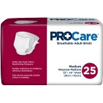 Procare Briefs Fitted Adult Diapers, Fits 34