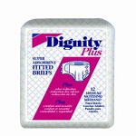 Dignity ® Plus Comfort Adult Fitted Briefs, Diapers 63
