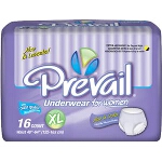 Prevail Classic Fit Adult Diapers, Briefs For Women, X-Large 48