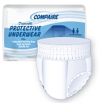 Compaire Disposable Protective Underwear, Pull Up Adult Diapers X-Large 58