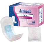 Attends ® Bladder Control Pads for Incontinence, Extra Plus, 12.5