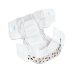 DryTime ® Baby Diapers for Kids Size 3, 12 to 24lb, Disposable, Latex-free, Anti-Leak Cuffs, Soft Foam-Elastic Waistband - Qty: BG of 24 EA
