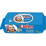 Cuties ® Baby Wipes for Skin Care Quilted Scented, Lavender - Qty: PK of 78 EA