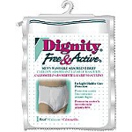 Dignity ® Free and Active Absorbent Protective Mens Briefs, Re Usable Pull Ups 42