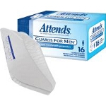 Attends ® Incontinence Protection Guards for Men ®, Unisize - Qty: BX of 16 EA