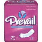 Prevail ® Bladder Control Moderate Pad for Incontinence White 9-1/4