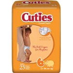 Prevail ® Cuties Baby Diapers for Kids Size 6, 35 lb - Qty: BG of 23 EA