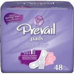 Prevail Bladder Control Pad for Incontinence, Maximum - Qty: BG of 48 EA