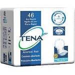 TENA  Regular Day Pads for Adult Incontinence, Blue, Latex-free - Qty: PK of 46 EA