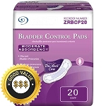 Reliable Moderate Absorbency Bladder Pads for Women - 9.26